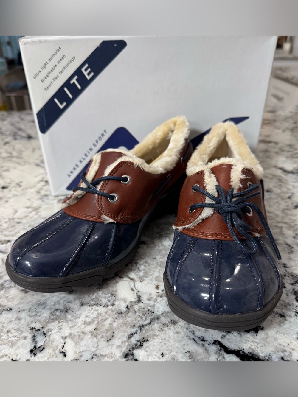 Faux Fur Lined Duck Shoes